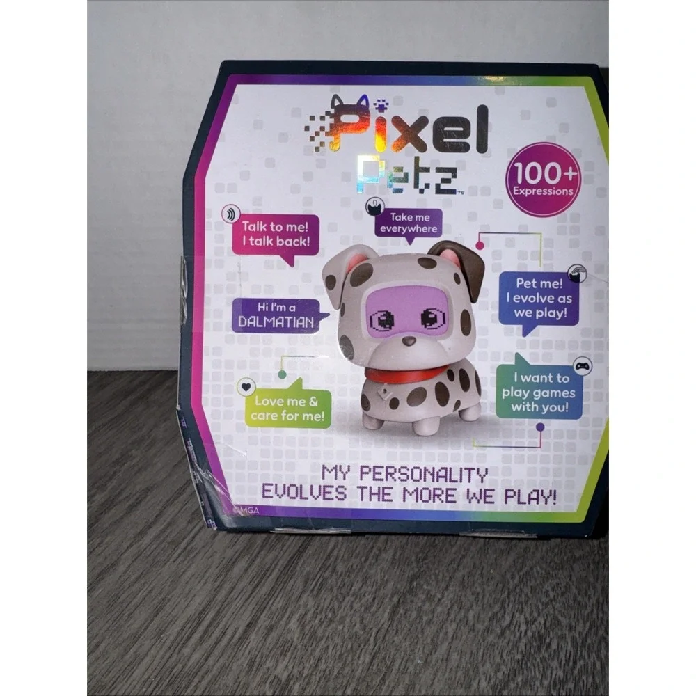 Pair of New Pixel Petz Corgi and Dalmation Electronic Toy Noise & Lights